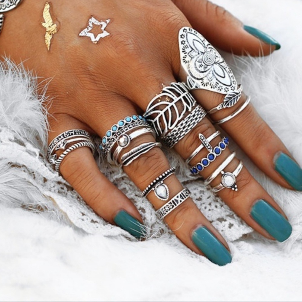 Boho Ring Set - Picture 2 of 3